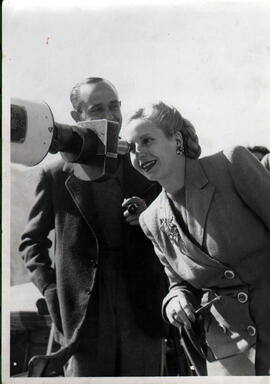 Colección fotográfica Benito Llambí- Eva Perón en Suiza
