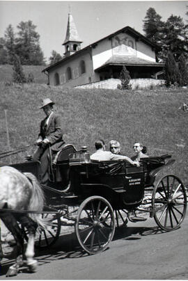 Colección fotográfica Benito Llambí- Eva Perón en Suiza