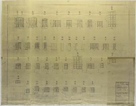 Modificación y ampliación del edificio principal. Sección posterior carpinterías de madera tipos de aberturas.