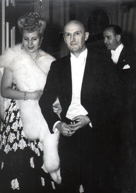 Colección fotográfica Benito Llambí- Eva Perón en Suiza